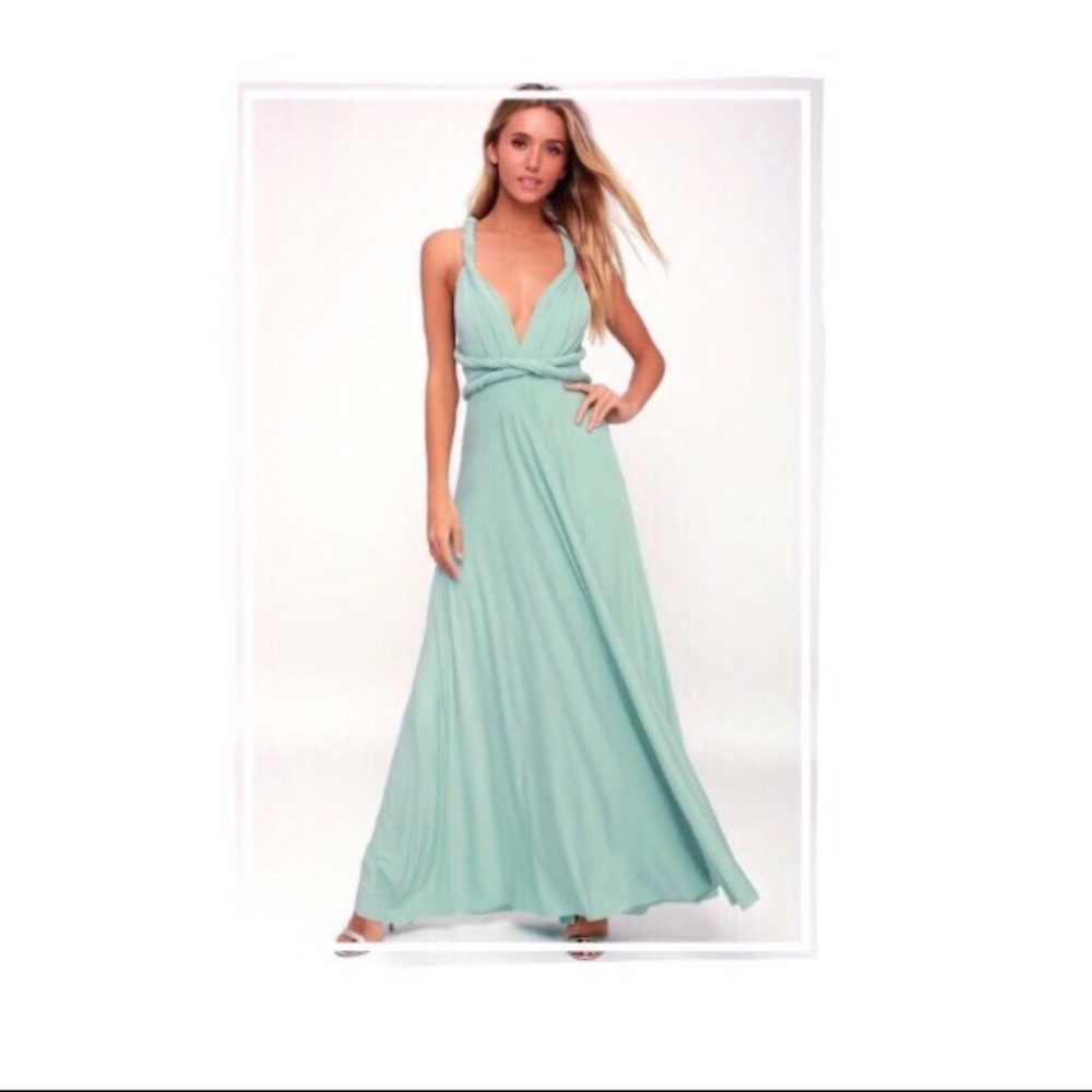 Lulu’s Convertible Wrap Maxi Dress (S)
